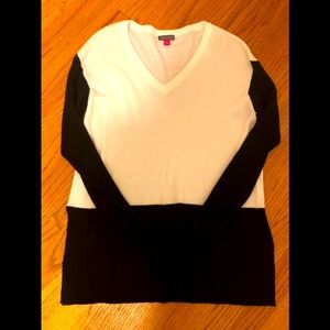 Vince Camuto color block tunic sweater